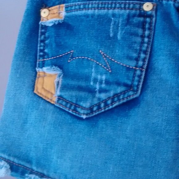 Parasuco Denim Jean Shorts Size 27 Low Rise Zip - Picture 4 of 5